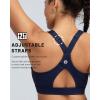 image:imageRUNNING GIRL Sports Bras for Women High Support Adjustable Straps High Impact Sports Bras with Sewn in Pads Workout BraInky Blue