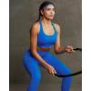 image:imageRUNNING GIRL Sports Bras for Women High SupportMolded Cup Racerback Sports Bra with Sewn in Pads Workout Running BraSparkle Blue