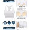 image:imageRUNNING GIRL Sports Bras for Women High SupportMolded Cup Racerback Sports Bra with Sewn in Pads Workout Running BraWhite