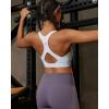 image:imageRUNNING GIRL Sports Bras for Women High SupportMolded Cup Racerback Sports Bra with Sewn in Pads Workout Running BraWhite