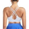 image:imageRUNNING GIRL High Impact Sports Bras for WomenMolded Cup Crisscross Back Strappy Workout Sports Bra with Sewn in PadsWhite