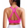image:imageRUNNING GIRL Sports Bra for Women High Support Molded Cup High Impact Sports Bras with Sewn in Pads Workout Running BraNeon Pink