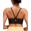 image:imageRUNNING GIRL Sports Bras for WomenLight Impact Molded Cup Strap Sports Bra with Sewn in PadsBest for AC CupBrown