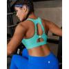 image:imageRUNNING GIRL Adjustable Straps Sports Bras for Women High Support High Impact Molded Cup Sports Bra with Sewn in PadsBright Green