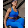 image:imageRUNNING GIRL Adjustable Straps Sports Bras for Women High Support High Impact Molded Cup Sports Bra with Sewn in PadsCerulean Blue
