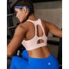 image:imageRUNNING GIRL Adjustable Straps Sports Bras for Women High Support High Impact Molded Cup Sports Bra with Sewn in PadsFlush Pink