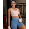 image:imageRUNNING GIRL Adjustable Straps Sports Bras for Women High Support High Impact Molded Cup Sports Bra with Sewn in PadsFlush Pink