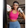 image:imageRUNNING GIRL Adjustable Straps Sports Bras for Women High Support High Impact Molded Cup Sports Bra with Sewn in PadsHot Pink