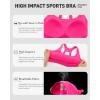 image:imageRUNNING GIRL Adjustable Straps Sports Bras for Women High Support High Impact Molded Cup Sports Bra with Sewn in PadsHot Pink