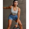 image:imageRUNNING GIRL Adjustable Straps Sports Bras for Women High Support High Impact Molded Cup Sports Bra with Sewn in PadsIcy Grey