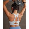 image:imageRUNNING GIRL Adjustable Straps Sports Bras for Women High Support High Impact Molded Cup Sports Bra with Sewn in PadsIcy Grey