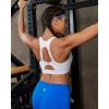 image:imageRUNNING GIRL Adjustable Straps Sports Bras for Women High Support High Impact Molded Cup Sports Bra with Sewn in PadsWhite