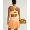 image:imageRUNNING GIRL Sports Bra for WomenY Back Molded Cup Medium Impact Sports Bras with Sewn in PadsBright Yellow