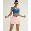 image:imageRUNNING GIRL Sports Bra for WomenY Back Molded Cup Medium Impact Sports Bras with Sewn in PadsDark Blue