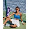 image:imageRUNNING GIRL Sports Bra for WomenY Back Molded Cup Medium Impact Sports Bras with Sewn in PadsDark Blue