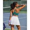 image:imageRUNNING GIRL Sports Bra for WomenY Back Molded Cup Medium Impact Sports Bras with Sewn in PadsDark Green