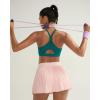 image:imageRUNNING GIRL Sports Bra for WomenY Back Molded Cup Medium Impact Sports Bras with Sewn in PadsDark Green