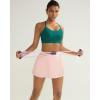 image:imageRUNNING GIRL Sports Bra for WomenY Back Molded Cup Medium Impact Sports Bras with Sewn in PadsDark Green
