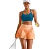 image:imageRUNNING GIRL Sports Bra for WomenY Back Molded Cup Medium Impact Sports Bras with Sewn in PadsDeep Blue