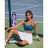 image:imageRUNNING GIRL Sports Bra for WomenY Back Molded Cup Medium Impact Sports Bras with Sewn in PadsDeep Blue