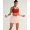 image:imageRUNNING GIRL Sports Bra for WomenY Back Molded Cup Medium Impact Sports Bras with Sewn in PadsDeep Red