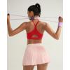 image:imageRUNNING GIRL Sports Bra for WomenY Back Molded Cup Medium Impact Sports Bras with Sewn in PadsDeep Red