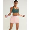 image:imageRUNNING GIRL Sports Bra for WomenY Back Molded Cup Medium Impact Sports Bras with Sewn in PadsForest Green
