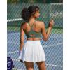 image:imageRUNNING GIRL Sports Bra for WomenY Back Molded Cup Medium Impact Sports Bras with Sewn in PadsForest Green