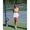 image:imageRUNNING GIRL Sports Bra for WomenY Back Molded Cup Medium Impact Sports Bras with Sewn in PadsGrey