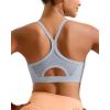 image:imageRUNNING GIRL Sports Bra for WomenY Back Molded Cup Medium Impact Sports Bras with Sewn in PadsGrey