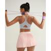 image:imageRUNNING GIRL Sports Bra for WomenY Back Molded Cup Medium Impact Sports Bras with Sewn in PadsGrey