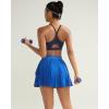 image:imageRUNNING GIRL Sports Bra for WomenY Back Molded Cup Medium Impact Sports Bras with Sewn in PadsNavy Blue