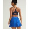 image:imageRUNNING GIRL Sports Bra for WomenY Back Molded Cup Medium Impact Sports Bras with Sewn in PadsNavy Blue