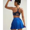 image:imageRUNNING GIRL Sports Bra for WomenY Back Molded Cup Medium Impact Sports Bras with Sewn in PadsNavy Blue