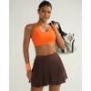 image:imageRUNNING GIRL Sports Bra for WomenY Back Molded Cup Medium Impact Sports Bras with Sewn in PadsOrange