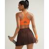 image:imageRUNNING GIRL Sports Bra for WomenY Back Molded Cup Medium Impact Sports Bras with Sewn in PadsOrange