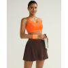 image:imageRUNNING GIRL Sports Bra for WomenY Back Molded Cup Medium Impact Sports Bras with Sewn in PadsOrange