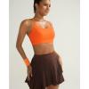 image:imageRUNNING GIRL Sports Bra for WomenY Back Molded Cup Medium Impact Sports Bras with Sewn in PadsOrange