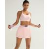 image:imageRUNNING GIRL Sports Bra for WomenY Back Molded Cup Medium Impact Sports Bras with Sewn in PadsPink