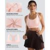 image:imageRUNNING GIRL High Impact Sports Bras for WomenRacerback Running Bra Workout Crop Tank Tops Longline Sports Bra Push upEflush Pink