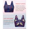 image:imageRUNNING GIRL High Impact Sports Bras for WomenRacerback Running Bra Workout Crop Tank Tops Longline Sports Bra Push upZorangeBlue Combo