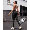 image:imageRUNNING GIRL No Front Seam Leggings for Women 25 Inseam High Waisted Seamless Buttery Soft Yoga PantsBlack