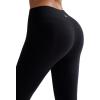 image:imageRUNNING GIRL No Front Seam Leggings for Women 25 Inseam High Waisted Seamless Buttery Soft Yoga PantsBlack