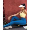 image:imageRUNNING GIRL No Front Seam Leggings for Women 25 Inseam High Waisted Seamless Buttery Soft Yoga PantsDeep Blue