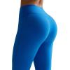 image:imageRUNNING GIRL No Front Seam Leggings for Women 25 Inseam High Waisted Seamless Buttery Soft Yoga PantsDeep Blue