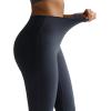 image:imageRUNNING GIRL No Front Seam Leggings for Women 25 Inseam High Waisted Seamless Buttery Soft Yoga PantsDeep Grey