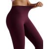 image:imageRUNNING GIRL No Front Seam Leggings for Women 25 Inseam High Waisted Seamless Buttery Soft Yoga PantsMaroon