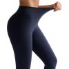 image:imageRUNNING GIRL No Front Seam Leggings for Women 25 Inseam High Waisted Seamless Buttery Soft Yoga PantsNavy Blue