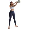 image:imageRUNNING GIRL No Front Seam Leggings for Women 25 Inseam High Waisted Seamless Buttery Soft Yoga PantsNavy Blue