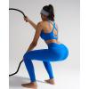 image:imageRUNNING GIRL No Front Seam Leggings for Women 25 Inseam High Waisted Seamless Buttery Soft Yoga PantsSparkle Blue